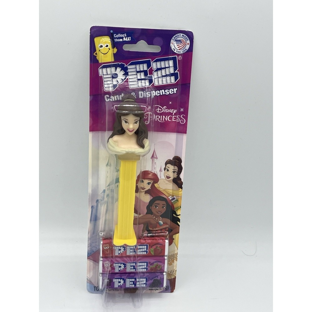 NIB Disney Princess Belle PEZ Candy Dispenser Beauty and the Beast BBD 08/2028